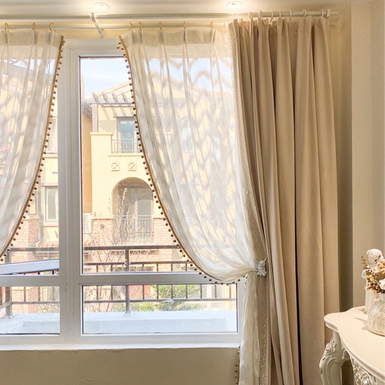 beige-velvet-curtains, bedroom-curtains, living -room-curtains, edit-home