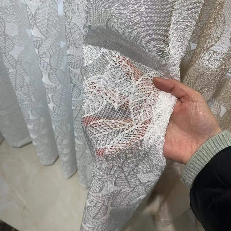 leaf-embroidery-flower-curtains, voile-curtains, embroidered-curtains, edit-home