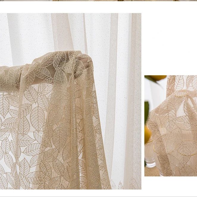 leaf-embroidery-flower-curtains, voile-curtains, embroidered-curtains, edit-home
