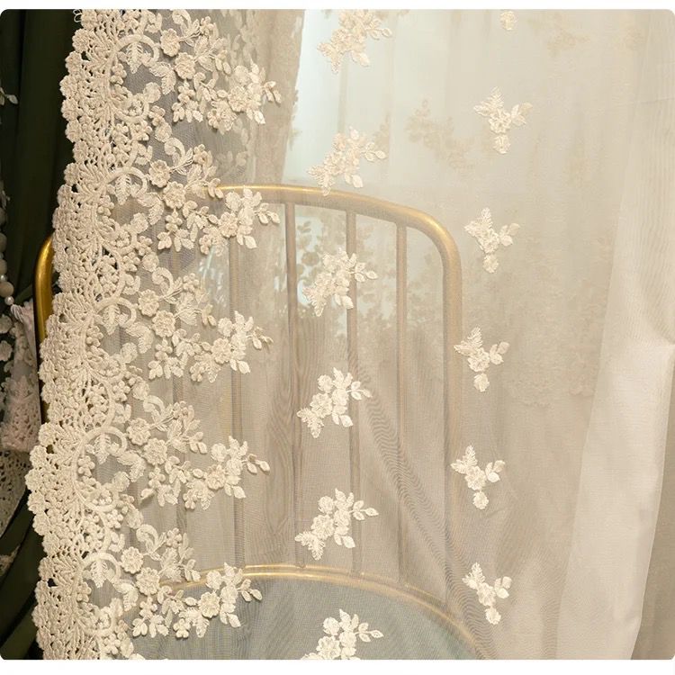 leaf-embroidery-flower-curtains, voile-curtains, embroidered-curtains, edit-home