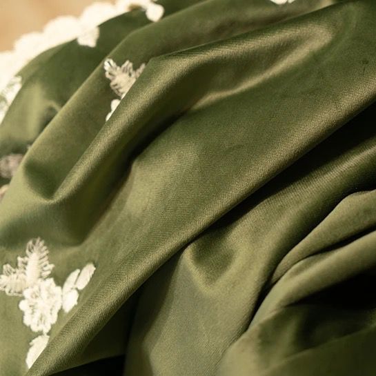 blackout-green-embroidered-curtains, blackout-curtains, edit-home