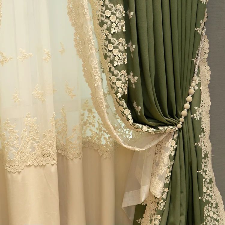 blackout-green-embroidered-curtains, blackout-curtains, edit-home