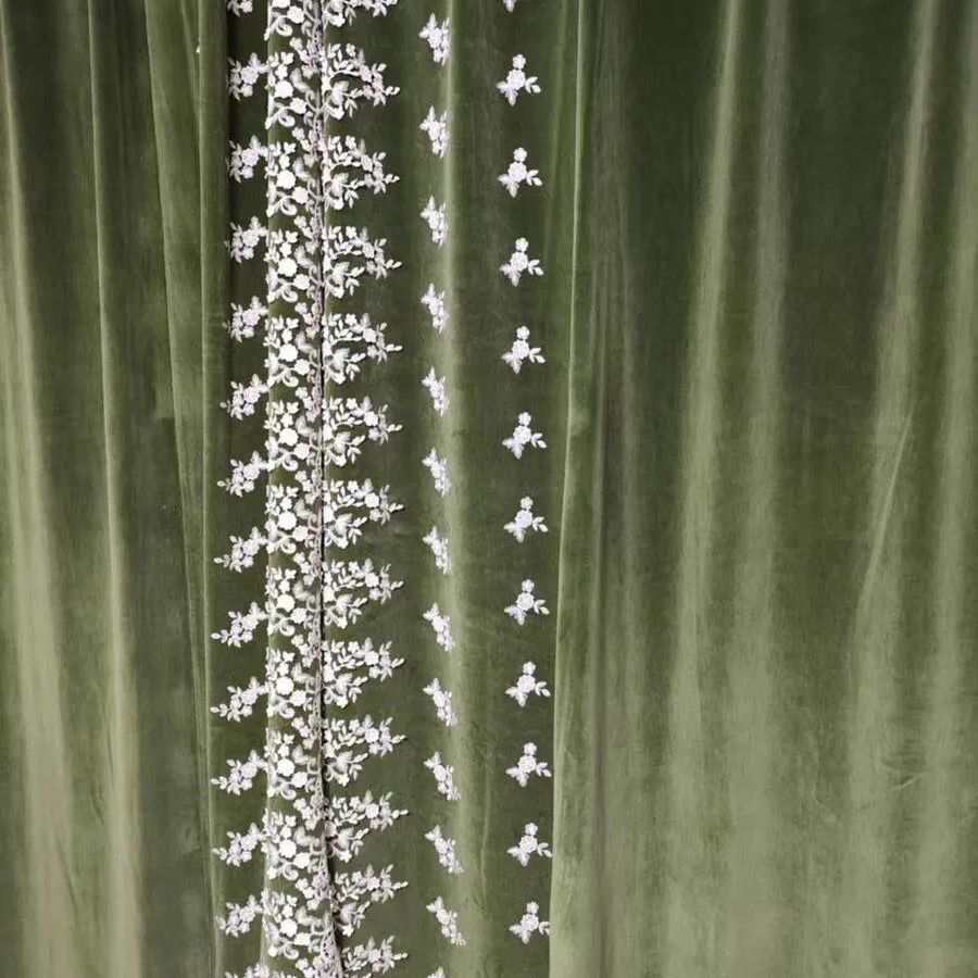 blackout-green-embroidered-curtains, blackout-curtains, edit-home