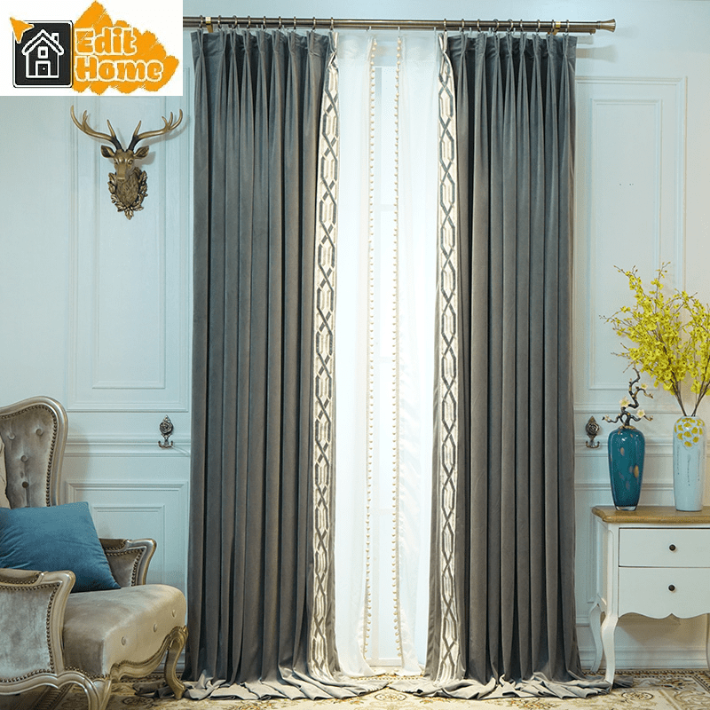 grey-bedroom-curtains, blackout-curtains, bedroom-curtains, edit-home