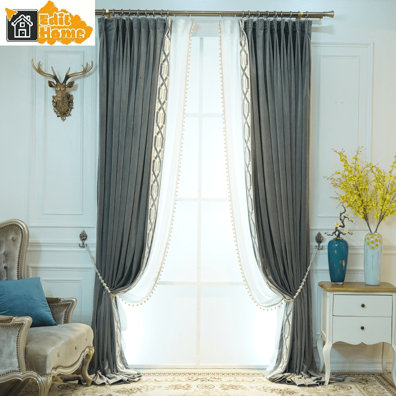 grey-bedroom-curtains, blackout-curtains, bedroom-curtains, edit-home