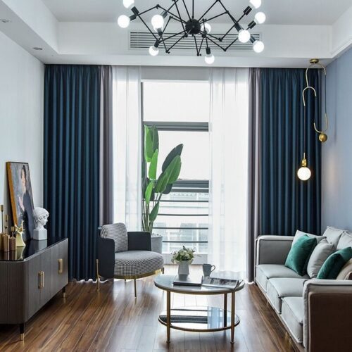 blue-and-grey-bedroom-curtains, blackout-curtains, edit-home