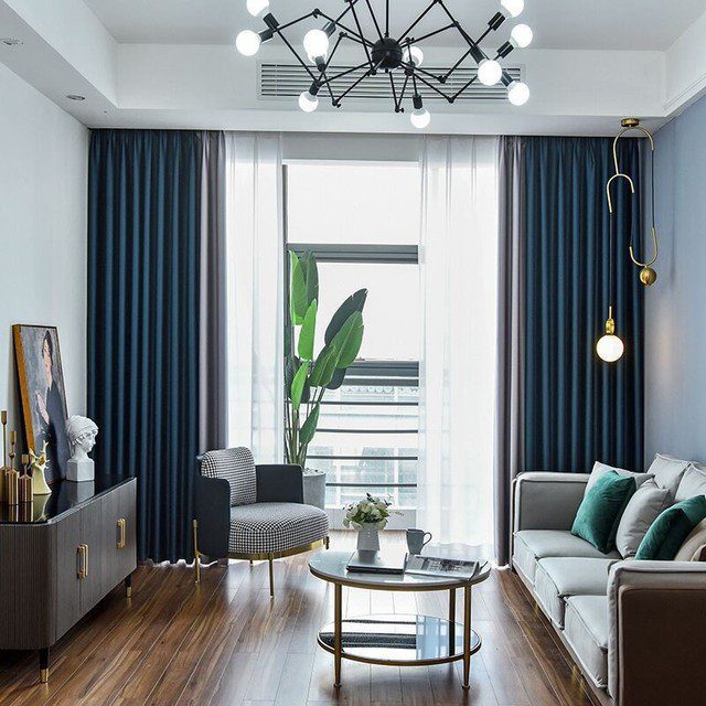 blue-and-grey-bedroom-curtains, blackout-curtains, edit-home