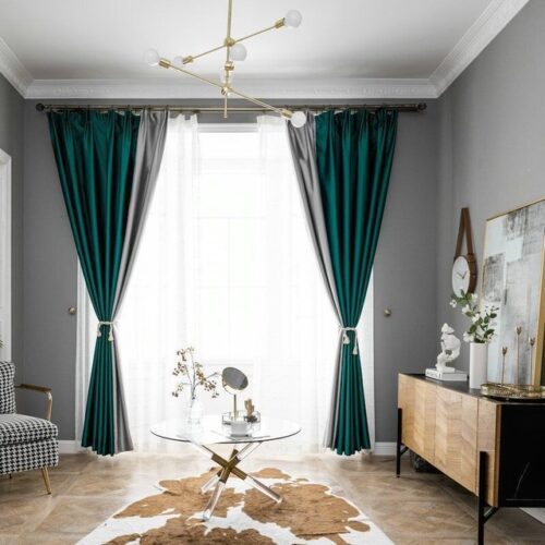 green-and-grey-bedroom-curtains, blackout-curtains, edit-home