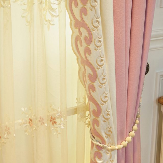 pink-living-room-curtains, blackout-curtains, living-room-curtains, edit-home