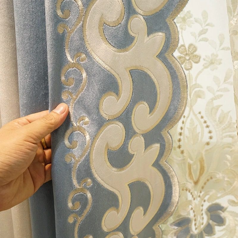 light-blue-living-room-curtains, blackout-curtains, living-room-curtains, edit-home