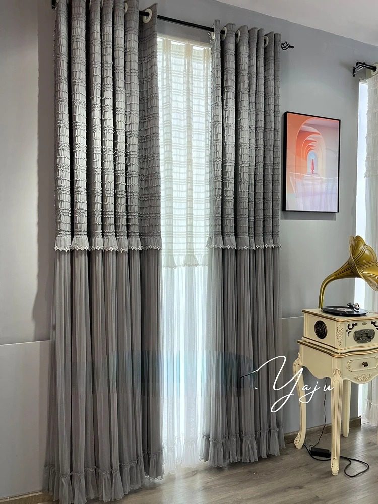 grey-blackout-curtains, bedroom-curtains, edit-home