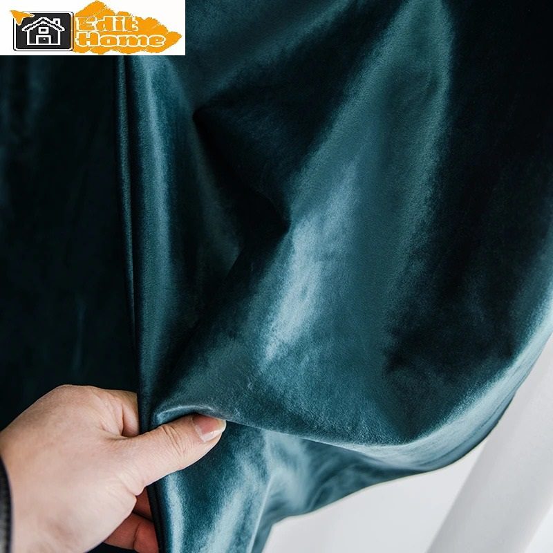 green-velvet-bedroom-curtains, blackout-curtains, edit-home