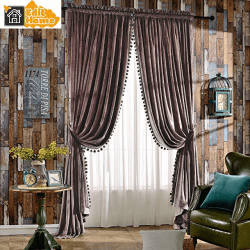 pink-velvet-bedroom-curtains, blackout-curtains, bedroom-curtains, edit-home