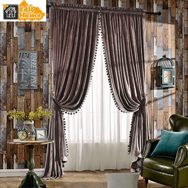 pink-velvet-bedroom-curtains, blackout-curtains, bedroom-curtains, edit-home