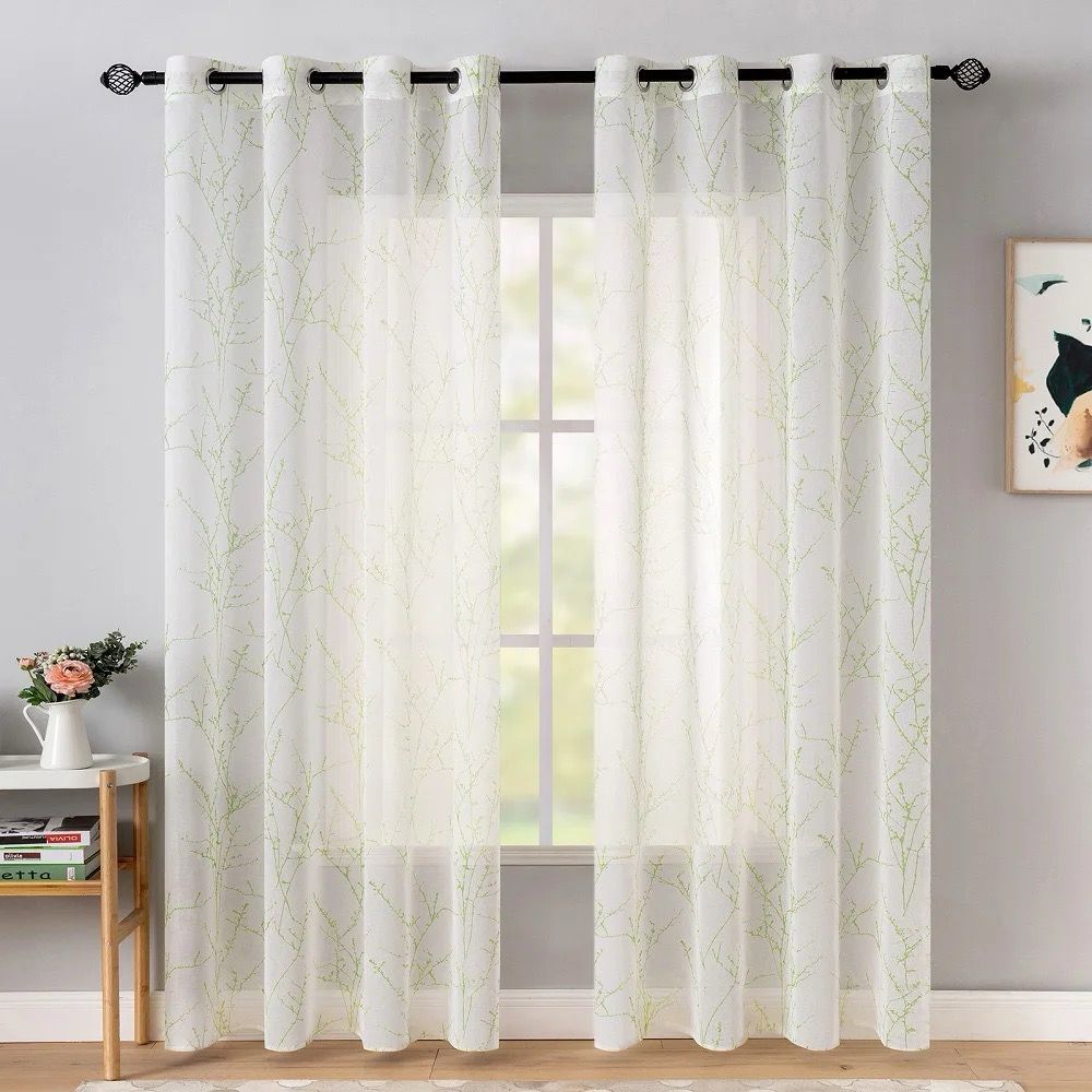 Beautiful Light Blue Voile Curtains | Edit Home - Image 5