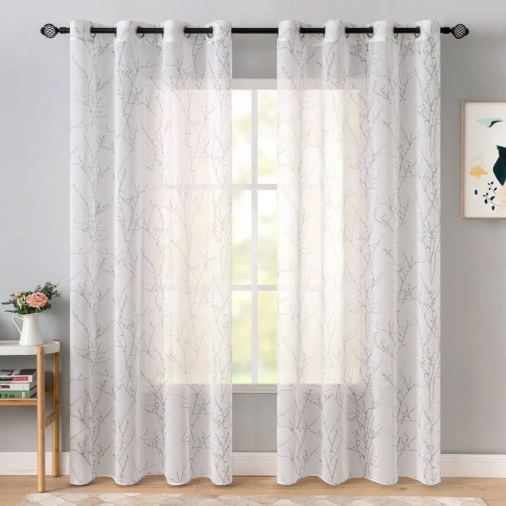 Beautiful Light Blue Voile Curtains | Edit Home - Image 14