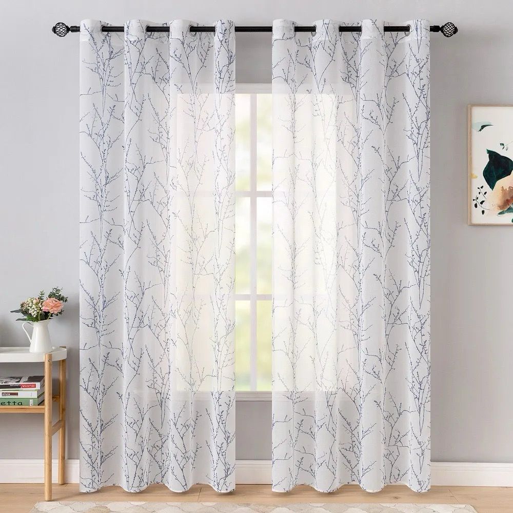 bluish-violet-voile-curtains, embroidered-curtains, edit-home