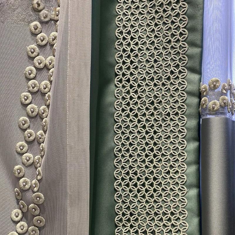 green-luxury-embroidered-curtains, blackout-curtains, embroidered-curtains, luxury-curtains, edit-home