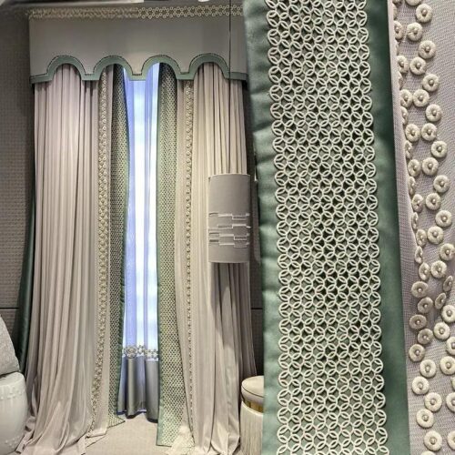 green-luxury-embroidered-curtains, blackout-curtains, embroidered-curtains, luxury-curtains, edit-home