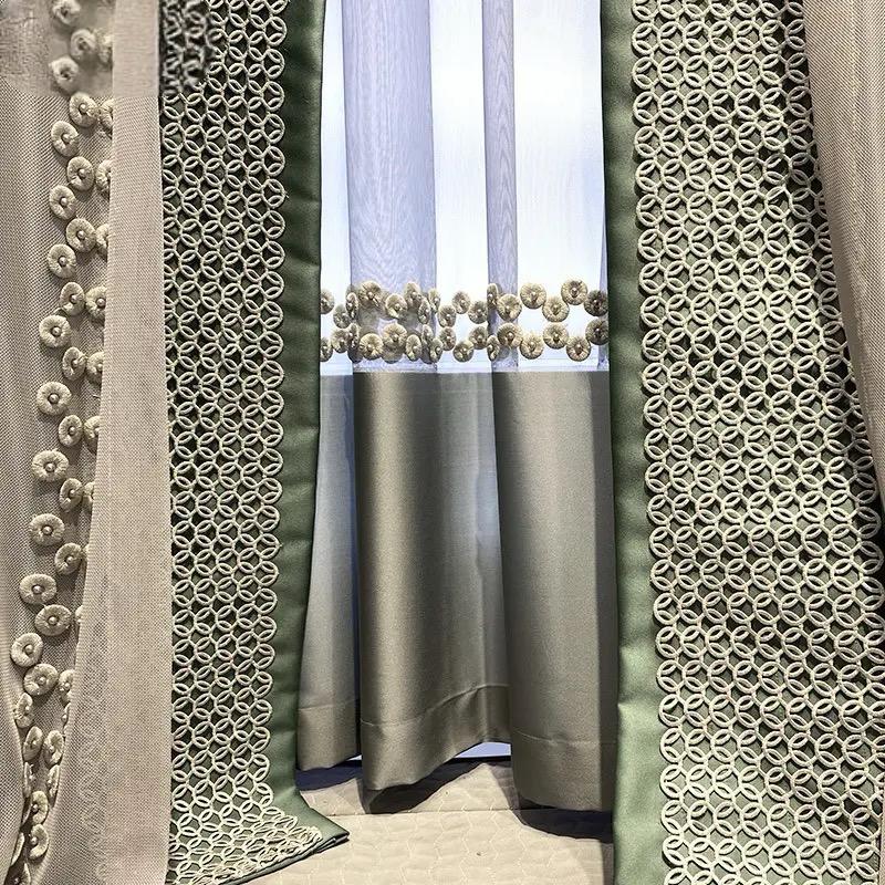 green-luxury-embroidered-curtains, blackout-curtains, embroidered-curtains, luxury-curtains, edit-home