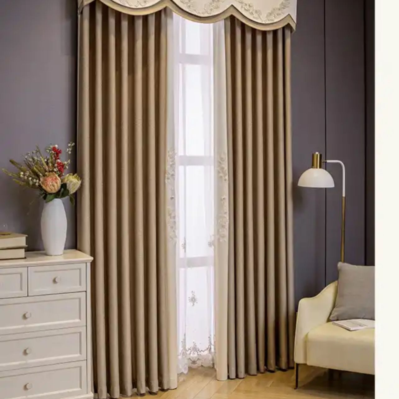 cream-bedroom-curtains, blackout-curtains, bedroom-curtains, edit-home