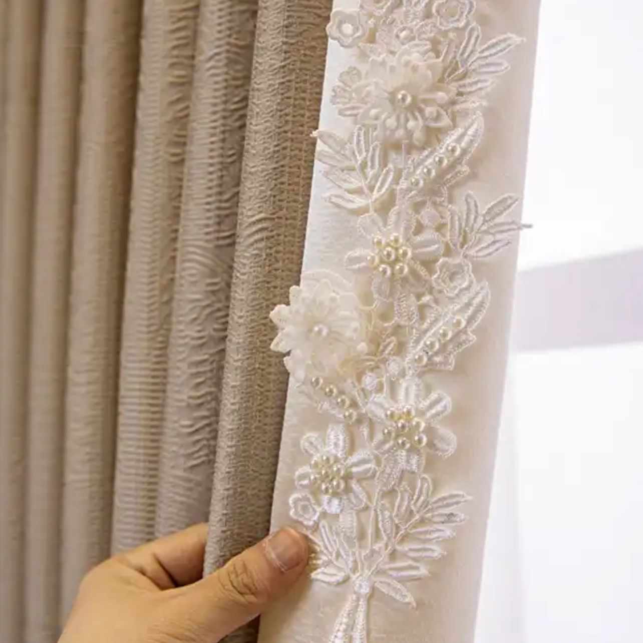 cream-bedroom-curtains, blackout-curtains, bedroom-curtains, edit-home