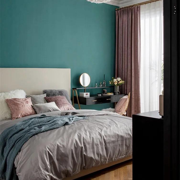 dirty-pink-bedroom-curtains, blackout-curtains, bedroom-room-curtains, edit-home