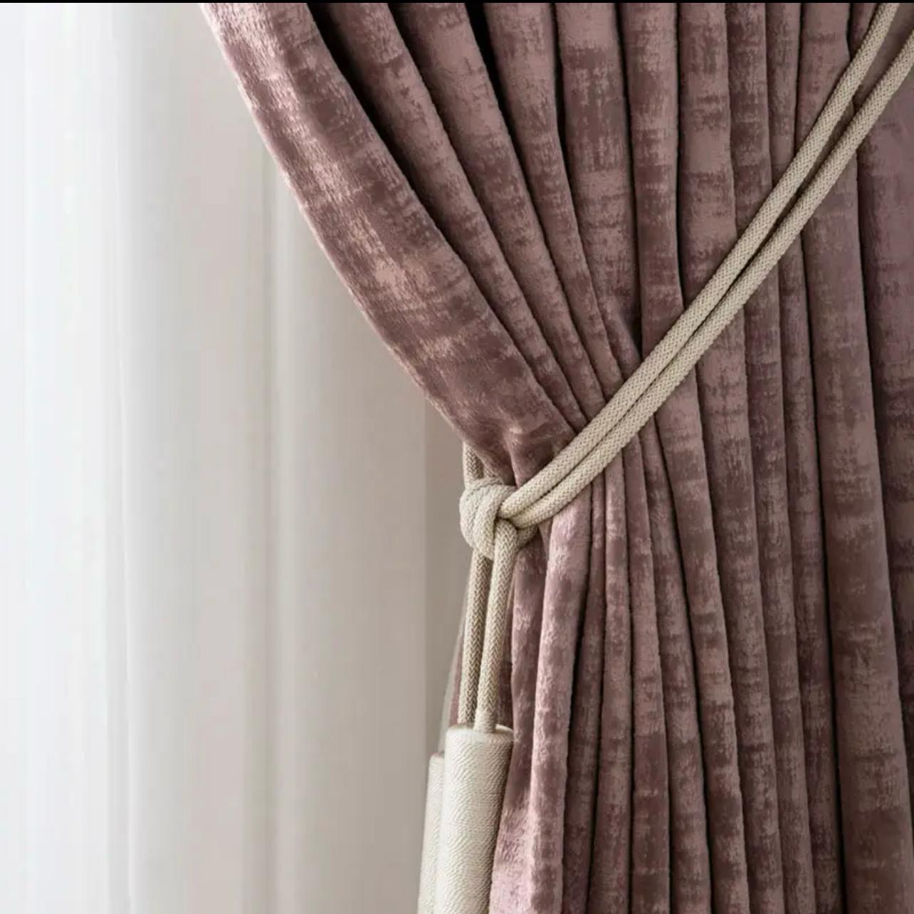 dirty-pink-bedroom-curtains, blackout-curtains, bedroom-room-curtains, edit-home