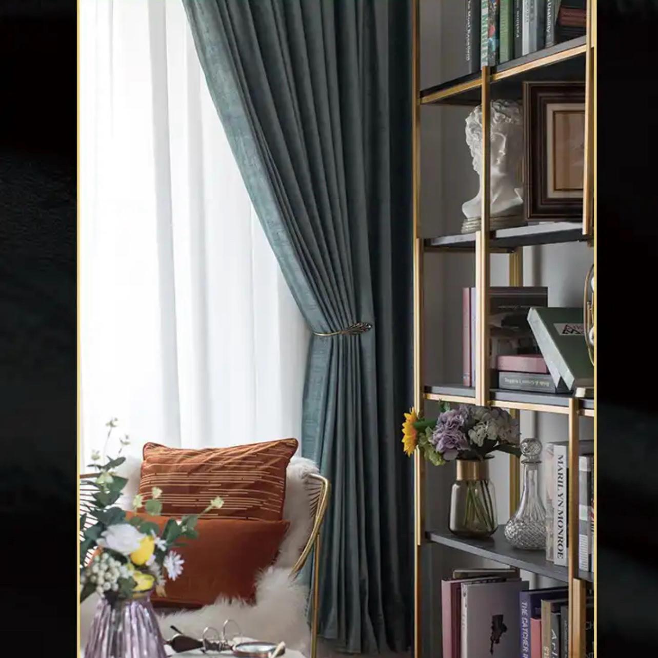gray-green-bedroom-curtains, blackout-curtains, bedroom-room-curtains, edit-home