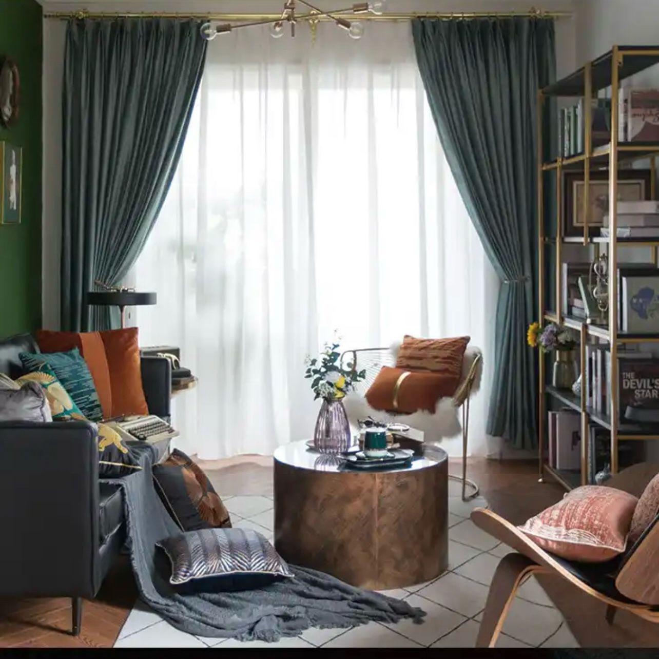 gray-green-bedroom-curtains, blackout-curtains, bedroom-room-curtains, edit-home