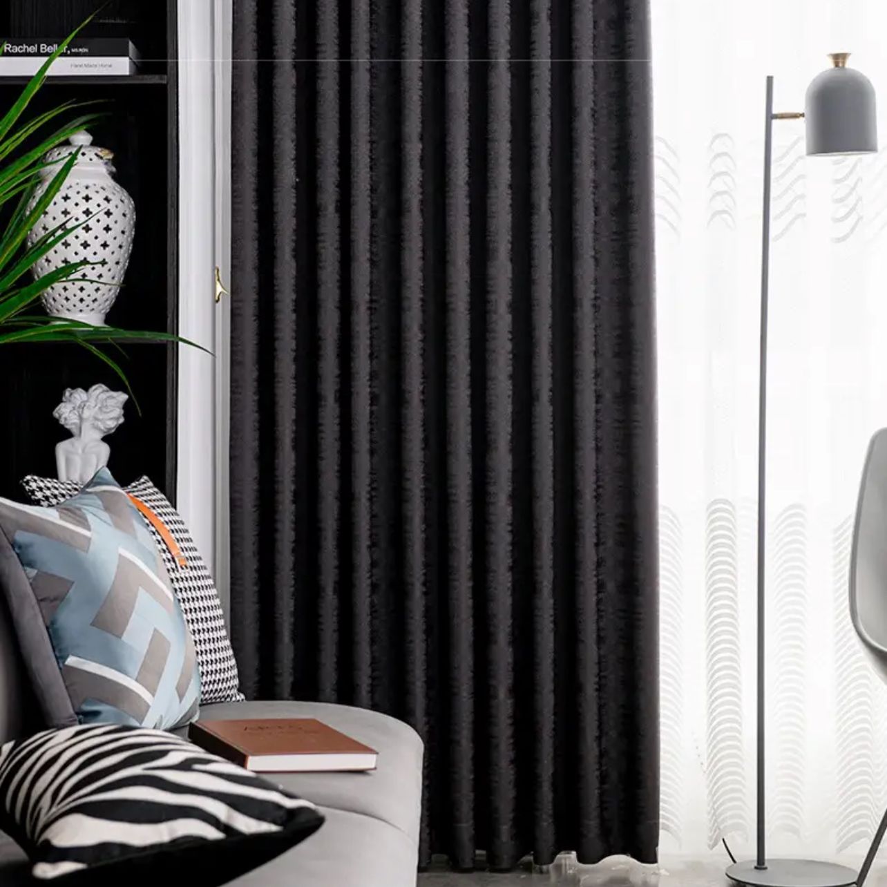 black-blackout-curtains, blackout-curtains, bedroom-curtains, edit-home