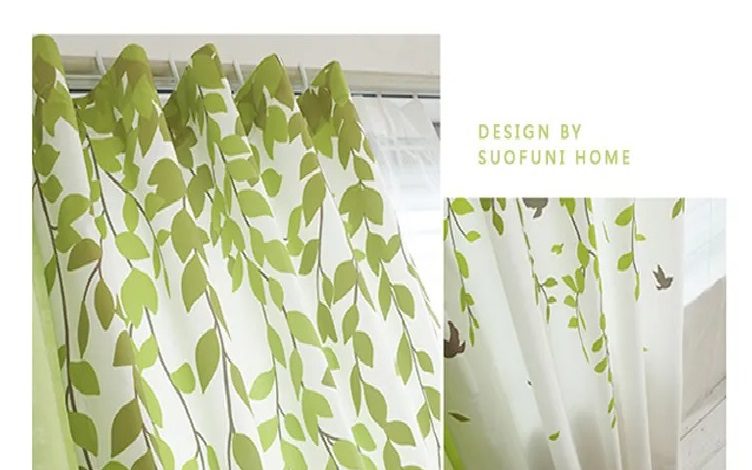 green-leaves-curtains, blackout-curtains, edit-home