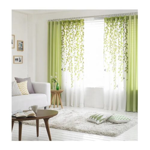 green-leaves-curtains, blackout-curtains, edit-home