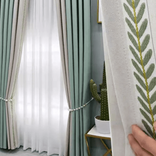 Nordic Style Curtains | Blackout Curtains Living Bedroom