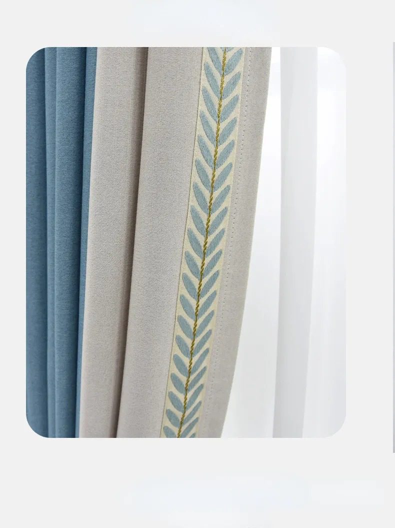 nordic-style-curtains, blue-curtains, blackout-curtains, edit-home