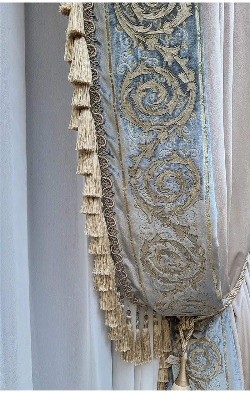luxury-gray-velvet-lace, embroidered-curtains, blackout-curtains, edit-home-curtains