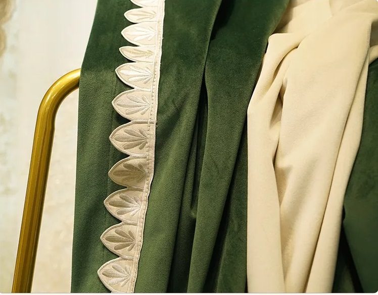 luxury-retro-dark -green-curtains, blackout-curtains, edit-home