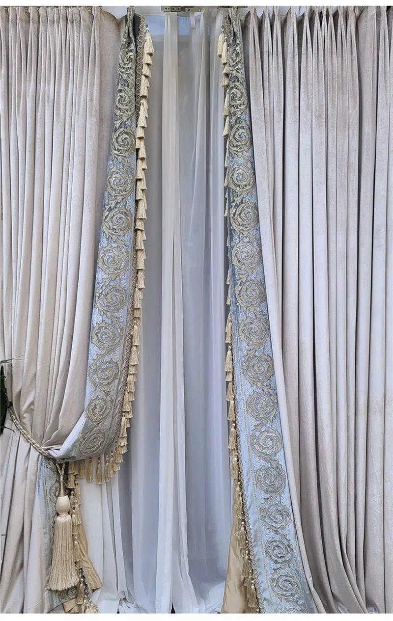 luxury-gray-velvet-lace, embroidered-curtains, blackout-curtains, edit-home-curtains