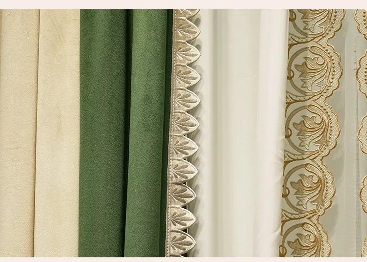 luxury-retro-dark -green-curtains, blackout-curtains, edit-home