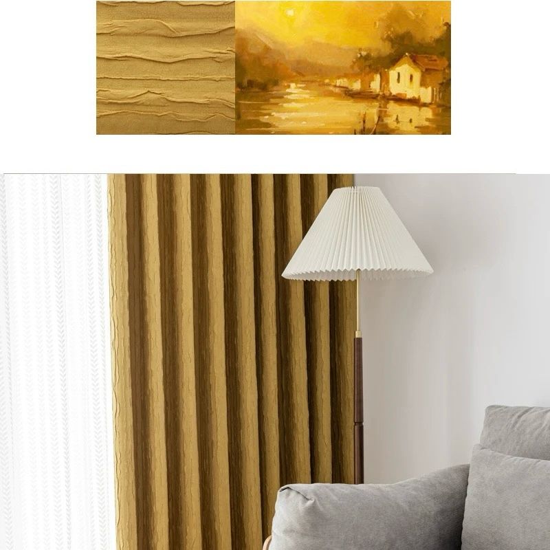 amber-yellow-blackout-curtains, blackout-curtains, bedroom-curtains, edit-home