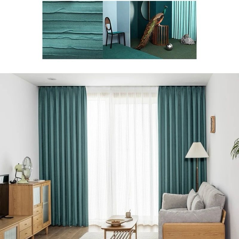 turquoise-blackout-curtains, blackout-curtains, bedroom-curtains, edit-home