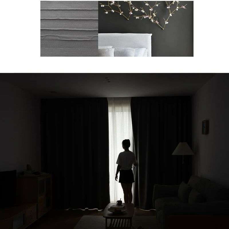 black-blackout-curtains, blackout-curtains, bedroom-curtains, edit-home