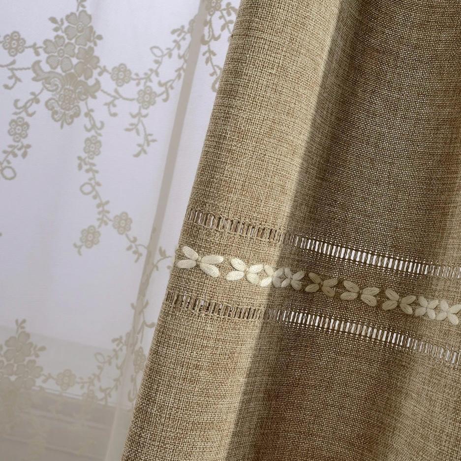 rustic-brown-curtains, blackout-curtains, embroidered-curtains, edit-home