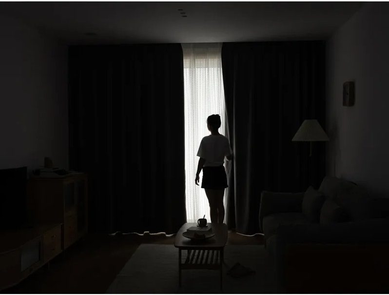 dark-grey-blackout-curtains, blackout-curtains, bedroom-curtains, edit-home