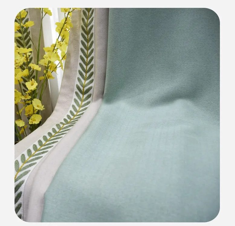 nordic-style-curtains, green-curtains, blackout-curtains, edit-home