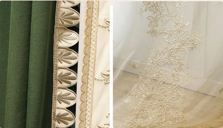 luxury-retro-dark -green-curtains, blackout-curtains, edit-home