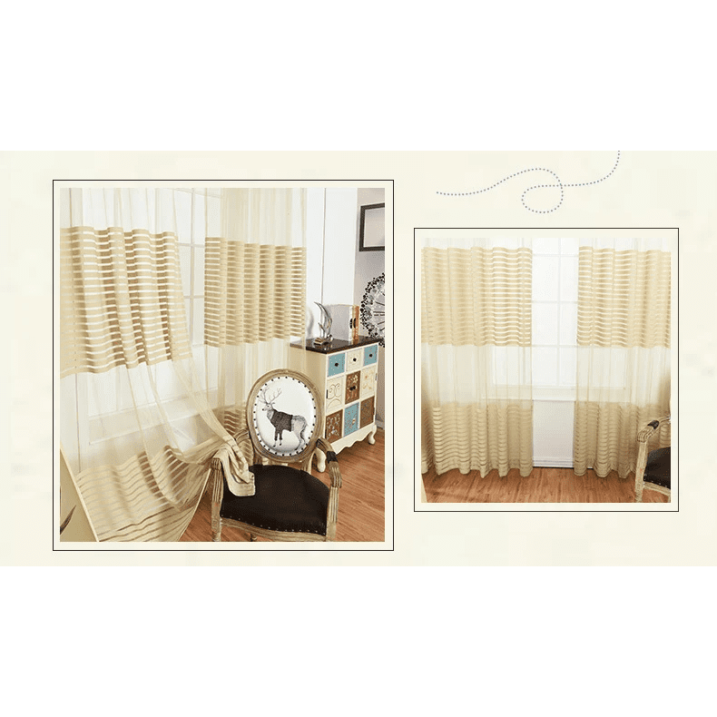 black-striped-tulle-sheer-curtains, bedroom, edit-home