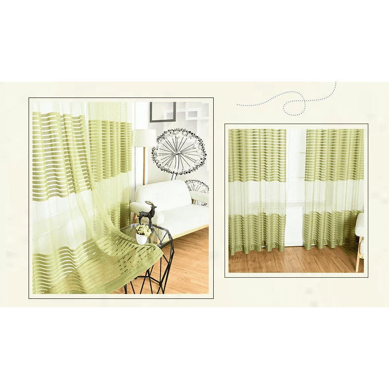 black-striped-tulle-sheer-curtains, bedroom, edit-home