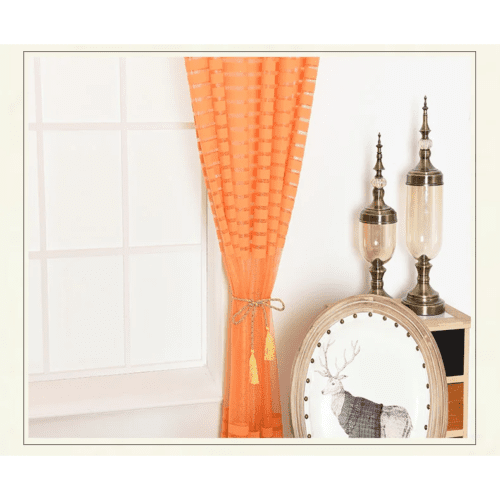 black-striped-tulle-sheer-curtains, bedroom, edit-home
