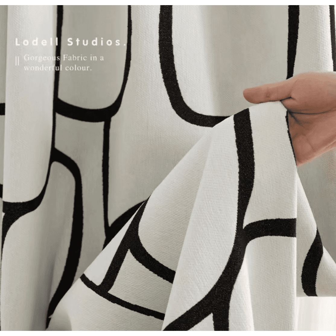 black-white-velvet-chenille-curtains, bedroom-curtains, edit-home